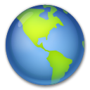 LG earth globe americas emoji image