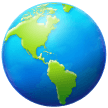 Samsung earth globe americas emoji image