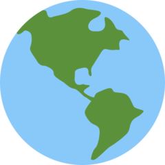 Twitter earth globe americas emoji image