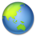 LG earth globe asia-australia emoji image