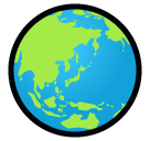 SoftBank earth globe asia-australia emoji image