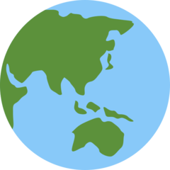Twitter earth globe asia-australia emoji image