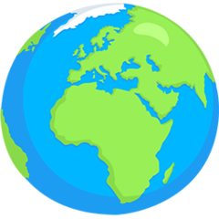 Facebook Messenger earth globe europe-africa emoji image