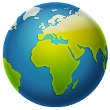 Whatsapp earth globe europe-africa emoji image