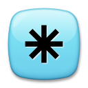 LG eight spoked asterisk emoji image