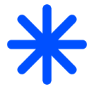 SoftBank eight spoked asterisk emoji image