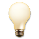 LG electric light bulb emoji image