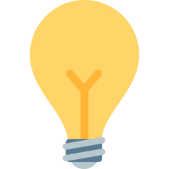 Mozilla electric light bulb emoji image