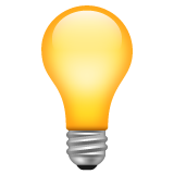 Whatsapp electric light bulb emoji image