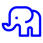 au by KDDI elephant emoji image
