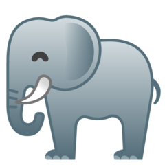 Google elephant emoji image