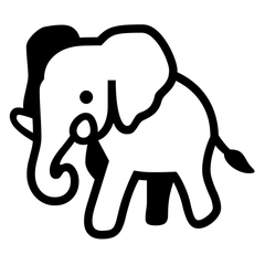 Noto Emoji Font elephant emoji image