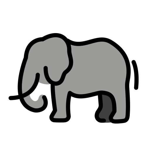 Openmoji elephant emoji image