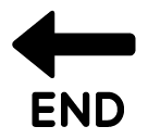 SoftBank end with leftwards arrow above emoji image