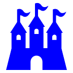 au by KDDI european castle emoji image