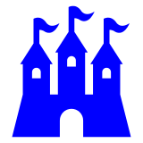 Docomo european castle emoji image