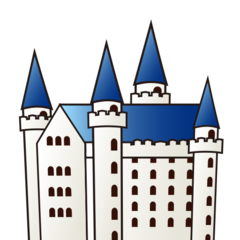 Emojidex european castle emoji image