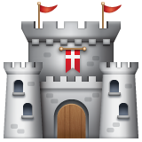 Whatsapp european castle emoji image