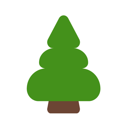 Microsoft evergreen tree emoji image