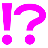 Docomo exclamation question mark emoji image