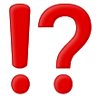 Samsung exclamation question mark emoji image