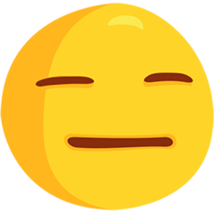 Facebook Messenger expressionless face emoji image