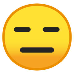Google expressionless face emoji image