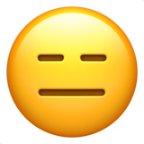 IOS/Apple expressionless face emoji image