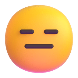 Microsoft Teams expressionless face emoji image