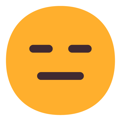 Microsoft expressionless face emoji image