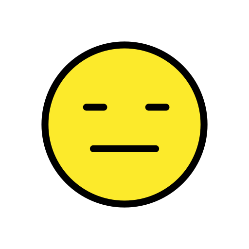 Openmoji expressionless face emoji image