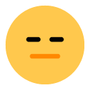 Toss expressionless face emoji image