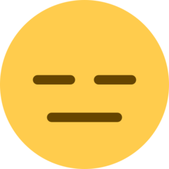 Twitter expressionless face emoji image