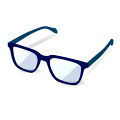 Emojidex eyeglasses emoji image