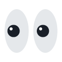 Toss eyes emoji image