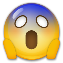 LG face screaming in fear emoji image