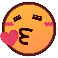 Emojidex face throwing a kiss emoji image
