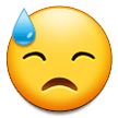 Samsung face with cold sweat emoji image