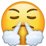 Whatsapp face with look of triumph emoji image