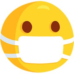 Facebook Messenger face with medical mask emoji image