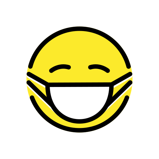Openmoji face with medical mask emoji image