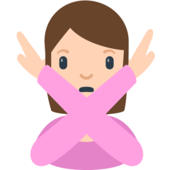 Mozilla face with no good gesture emoji image