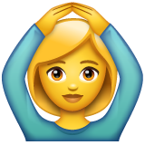 Whatsapp face with ok gesture emoji image