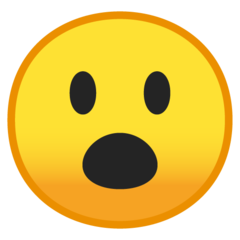 Google face with open mouth emoji image