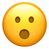 IOS/Apple face with open mouth emoji image