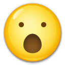 LG face with open mouth emoji image