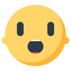 Mozilla face with open mouth emoji image