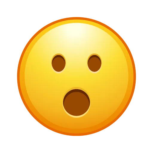 Telegram face with open mouth emoji image