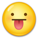 LG face with stuck-out tongue emoji image