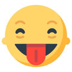 Mozilla face with stuck-out tongue and tightly-closed eyes emoji image